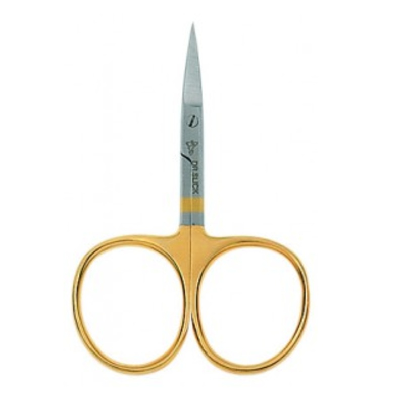 Dr. Slick - Iris Scissors 4" Gold Loops - Curved