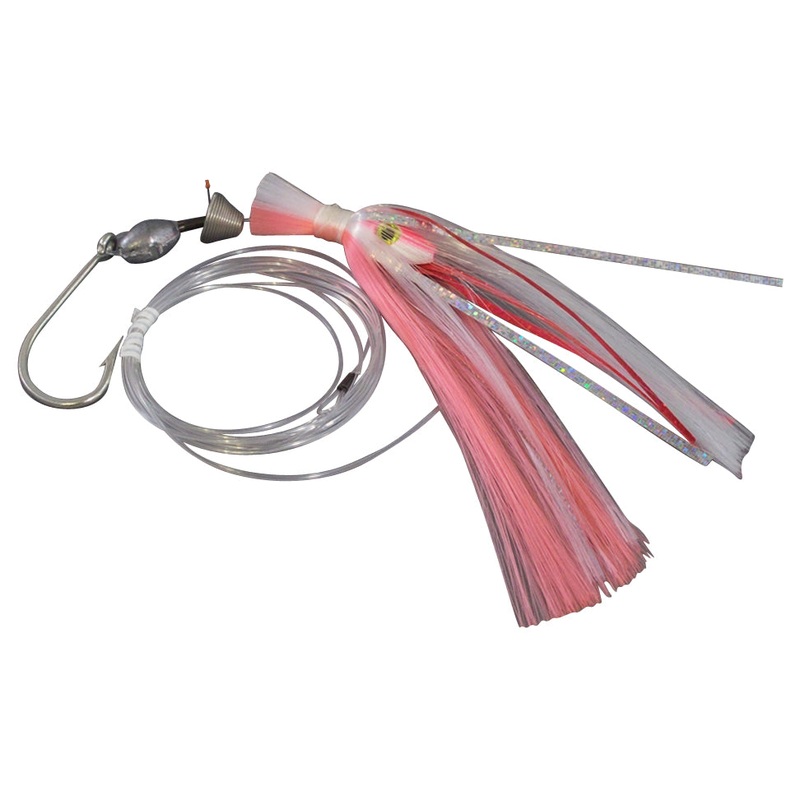 Blue Water Candy Ballyhoo Rig, 1oz, Pink/White