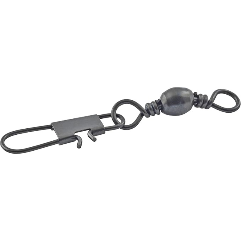 Danielson Barrel Swivel w/Interlock Snap Black Size 12 7pk
