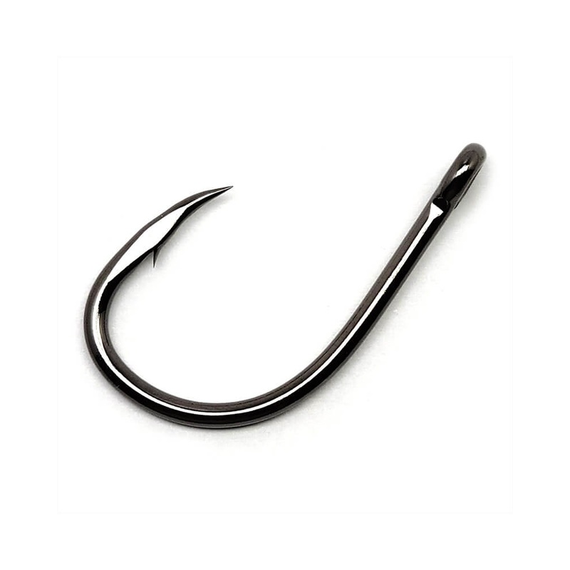 Gamakatsu Live Bait Hook Size 4/0, Needle Point, Ringed Eye NS Black, 50 Pack