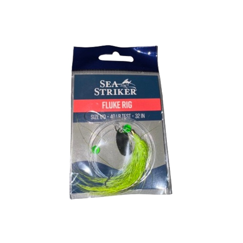 Sea Striker Fluke Rig Bucktail w/ Spin Blade (Assorted Colors/Sizes)
