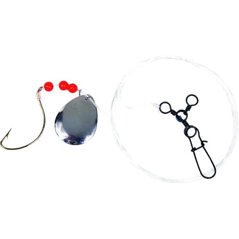Sea Striker N8555-20G Fluke Rig 2/0 Gold Wide Gap Hook w/Beads