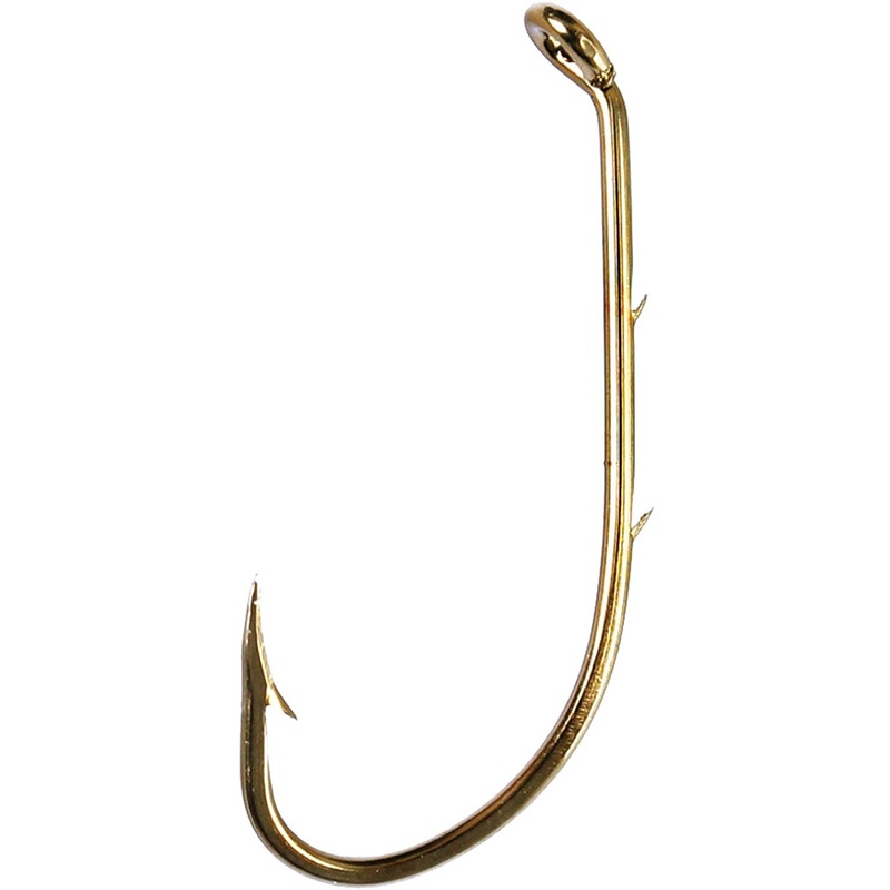Eagle Claw Baitholder Hook, Curved/Forged, 2 Sliced, 181A