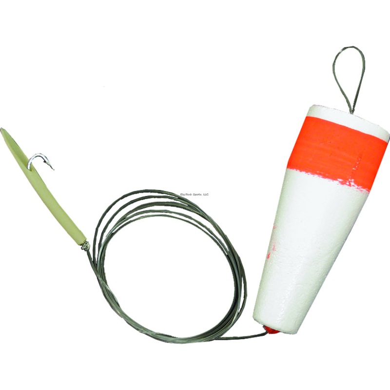 Eagle Claw Lazer Sharp Snapper Popper Rig, Weighted, 4X Long Size 6 Tube Hook