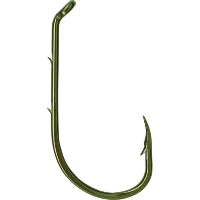 Mustad Classic Beak Baitholder Hook, Size 1/0, Forged, Long Shank, 100pk