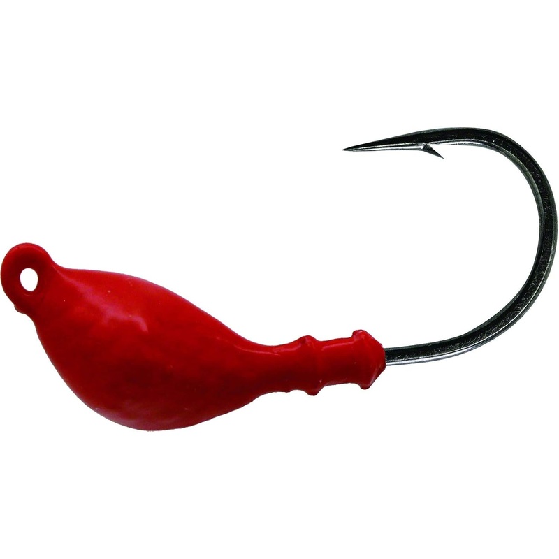 Mustad Shrimp Jig Head, 3/16 oz, 2X Strong 1/0 Hook