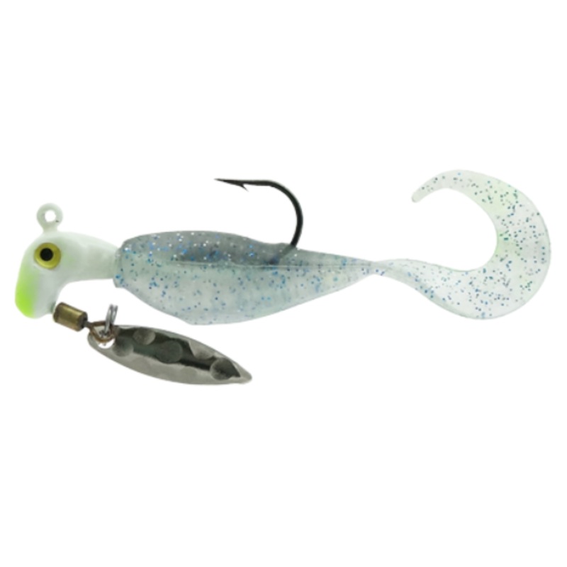 Road Runner Vibe Runner Underspin Jig Head Plastic Curl Tail