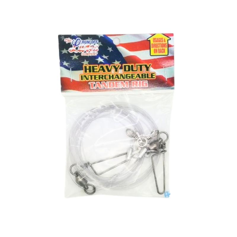 Run Off Lures Heavy Duty Interchangeable Tandem Rig 100lb