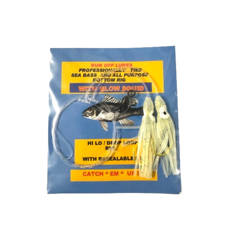 Run Off Lures Hi/Lo Seabass Squid Rigs