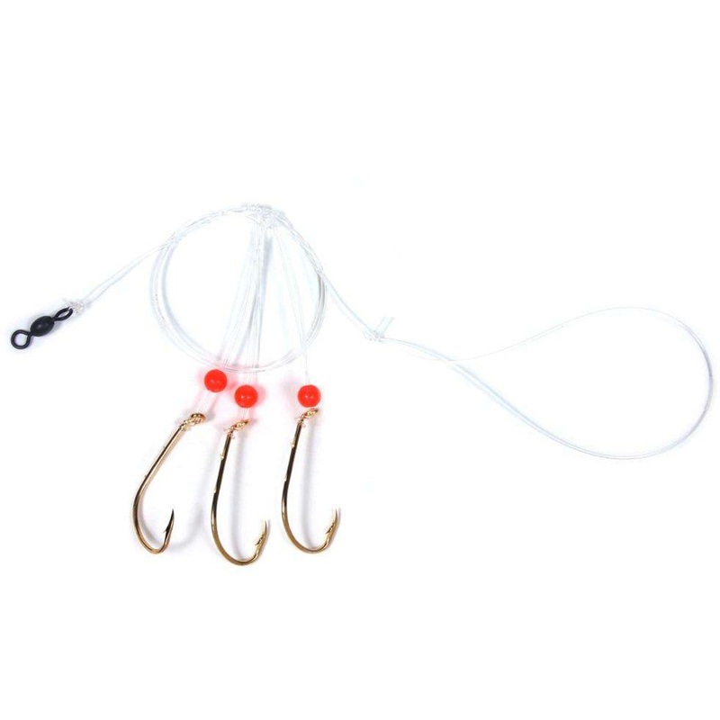 Sea Striker Sea Bass Hi-Lo Rig, 3 - 3/0 Gold Bait Holder