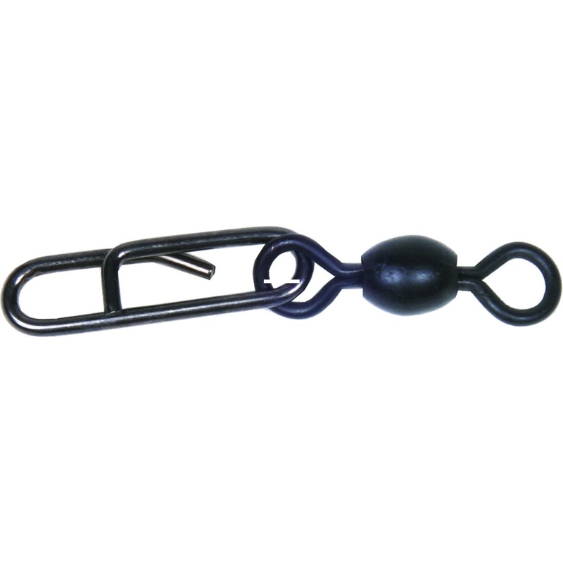 Sea Striker Stainless Fast Snap with KROK Swivel, 50lb, 5pk, Black