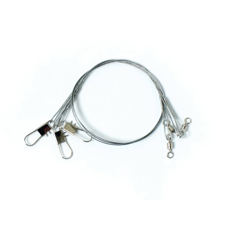 Eagle Claw Bright Steel Leader 3ct 12" 30lb