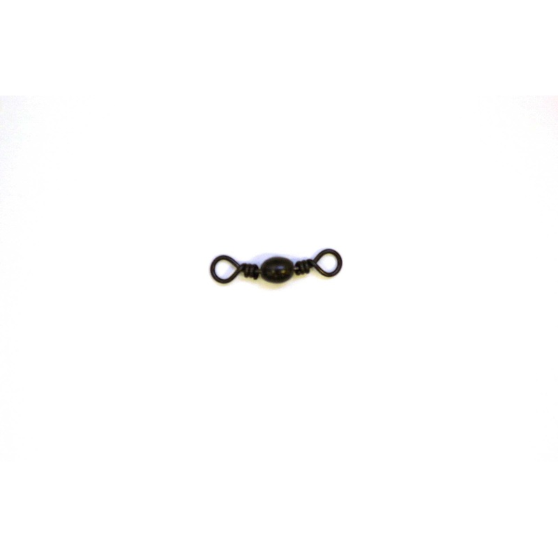 Eagle Claw Swivel-Black Barrel 12ct/12pk Size 7