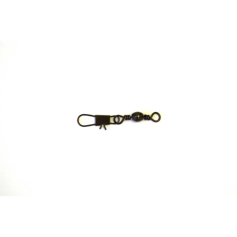 Eagle Claw Swivel Black Barrel w/Interlock Snap 12ct/12pk Size 7