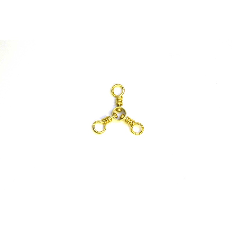 Eagle Claw Swivel-Brass 3-Way 12ct/12pk Size 1