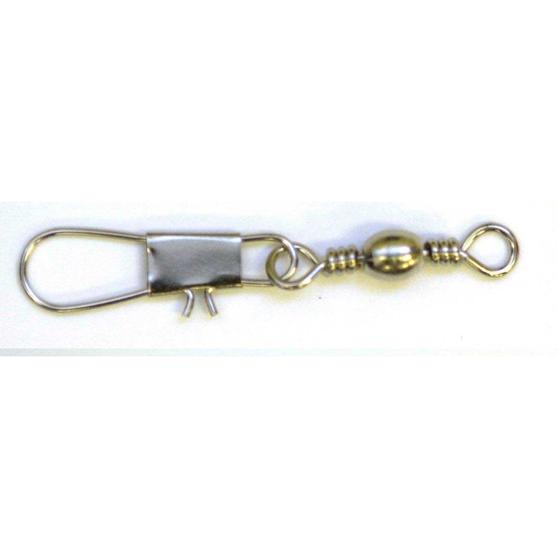 Eagle Claw Swivel-Nickle Barrel w/Interlock Snap 12ct/12pk Size 7