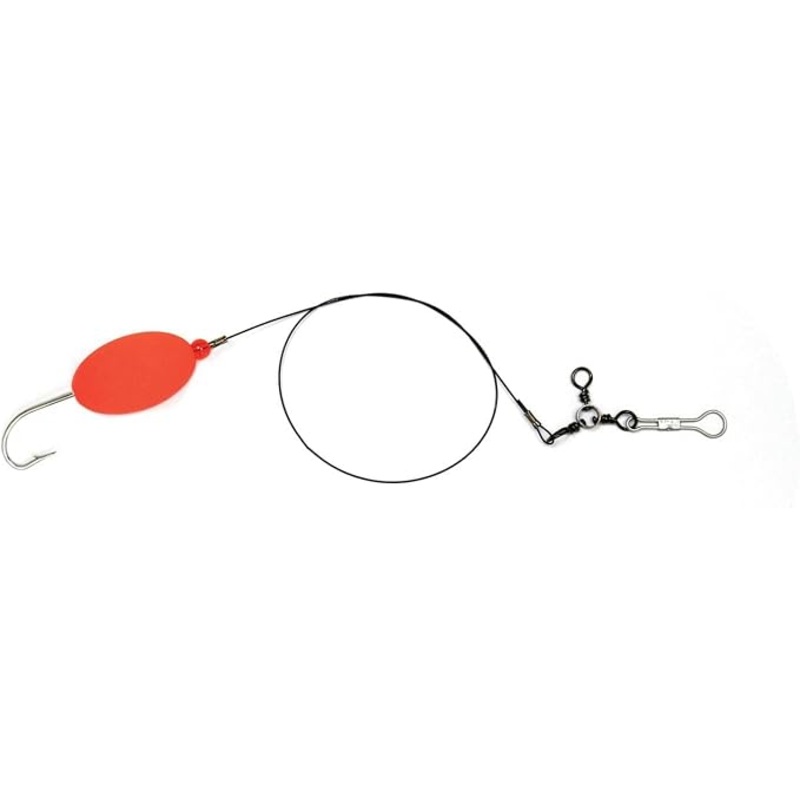 Sea Striker Bluefish Rig 7/0 Plain Hook, Red 2" Oval Float