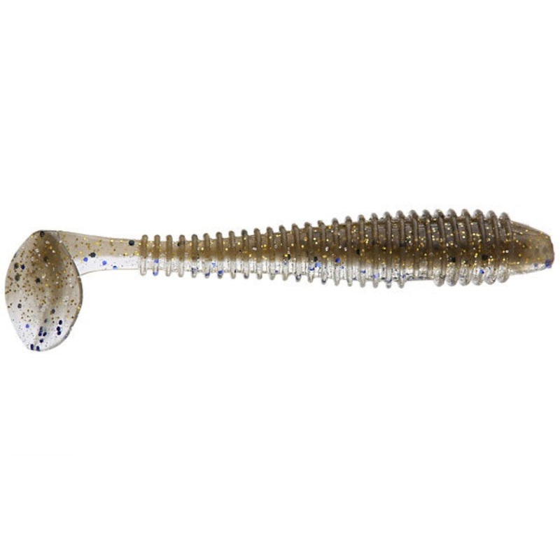 Reaction Strike Chunky Shad 4"6ct Rainbow Flash