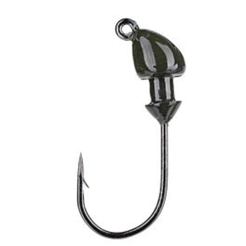 Strike King Baby Squadron Swimbait Head 3/16oz 3ct Green Pumpkin