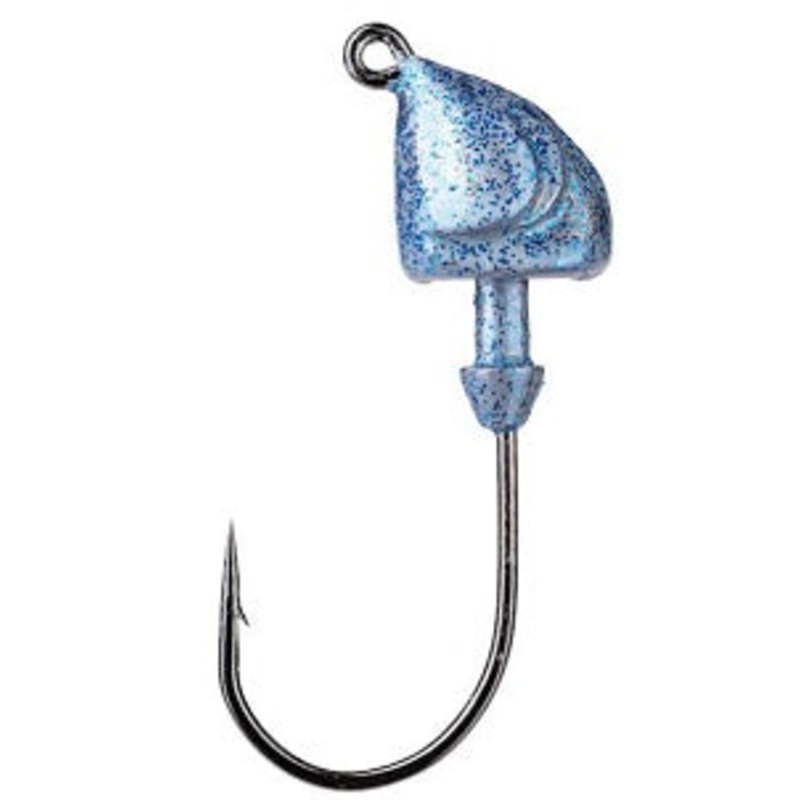 Strike King Squadron Swimbait Jig Head 1/4oz 3ct Blue Glimmer