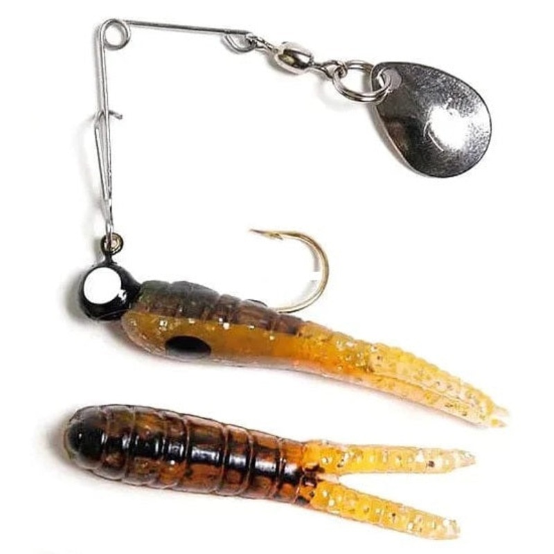 Betts Spin 1/8 Value Pack Split Tail Orange Craw Glitter