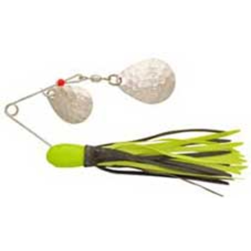 H&H Double Spinner 3/8 (6cd) Chartreuse/Black