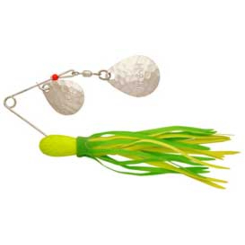 H&H Double Spinner 3/8 (6cd) Green/Chartreuse