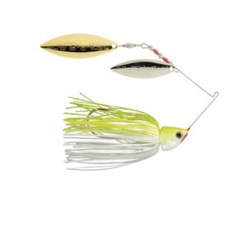 Strike King Burner 3/8oz Chartreuse/White