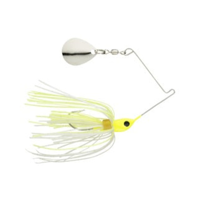 Strike King Micro-King Spinnerbait  Chartreuse Head ChartreuseWhite Skirt