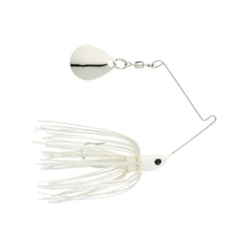 Strike King Micro-King Spinnerbait  White Head White Skirt