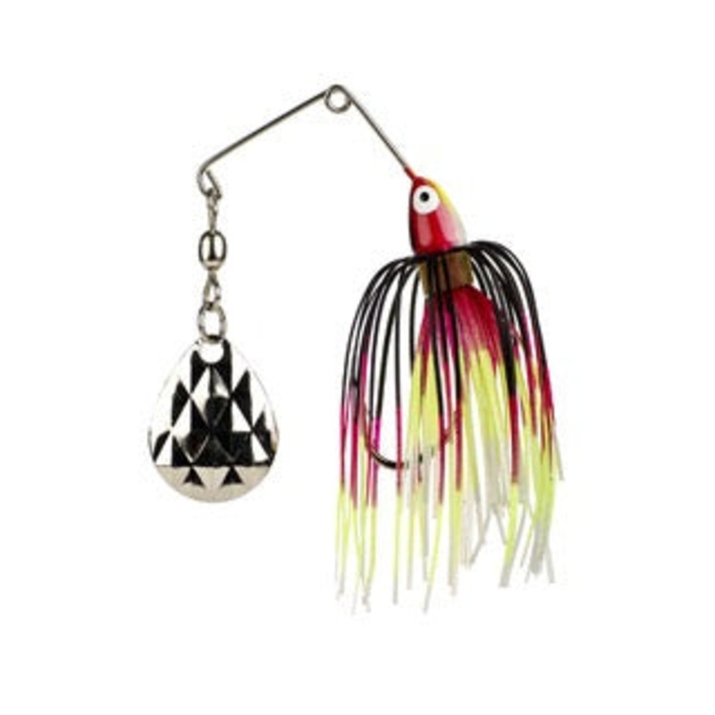 Strike King Mini-King Spinnerbait  Black Chartreuse White Red