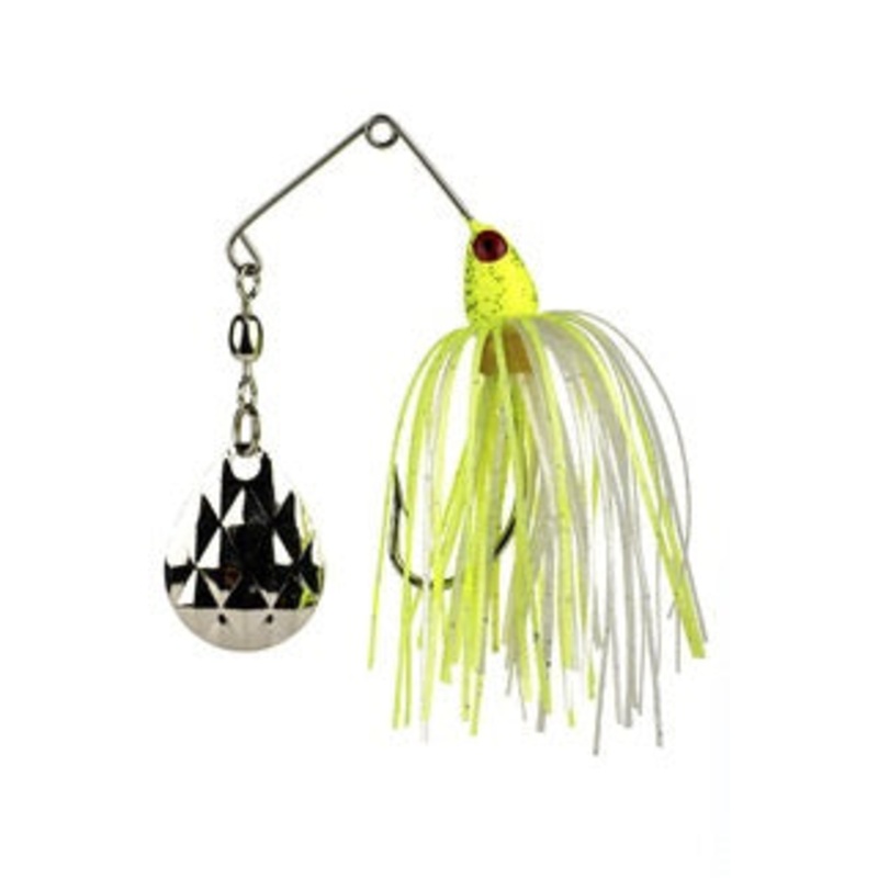 Strike King Mini-King Spinnerbait  Chartreuse Head ChartreuseWhite Skirt