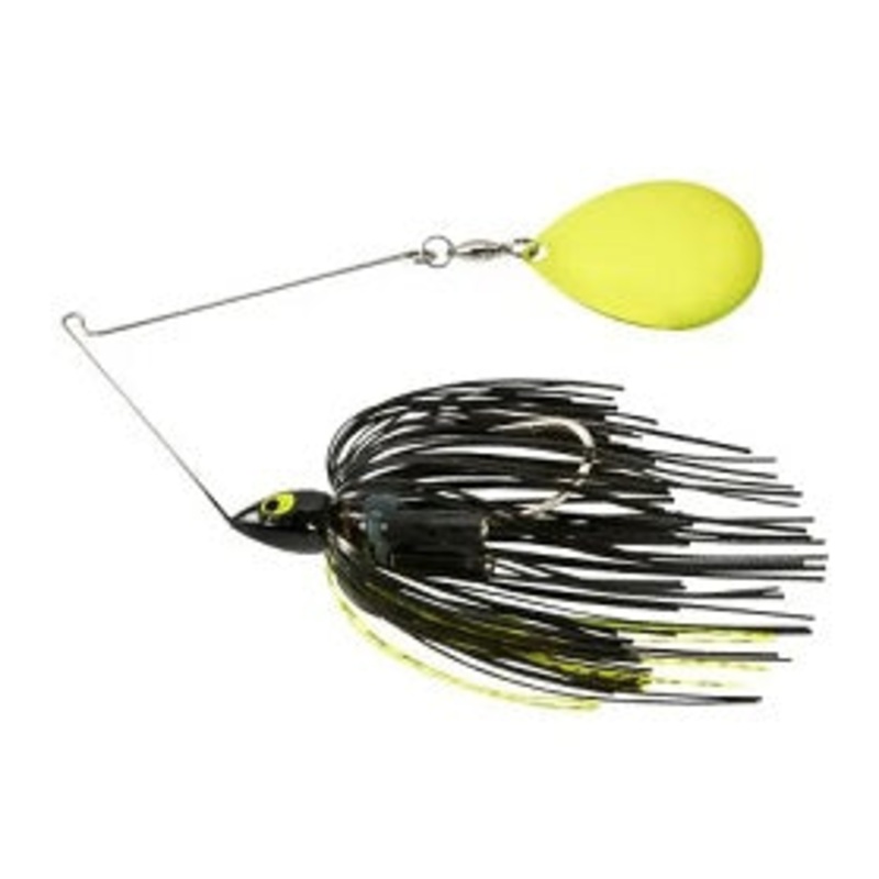 War Eagle Night Time Spinnerbait 1/2oz  CHA Black Chartreuse