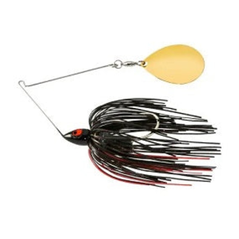 War Eagle Night Time Spinnerbait 3/4oz  GLD Black Red