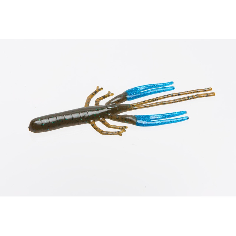 Zoom Big Critter Craw 4.5" 10/bag Green Pumpkin Blue/Blue
