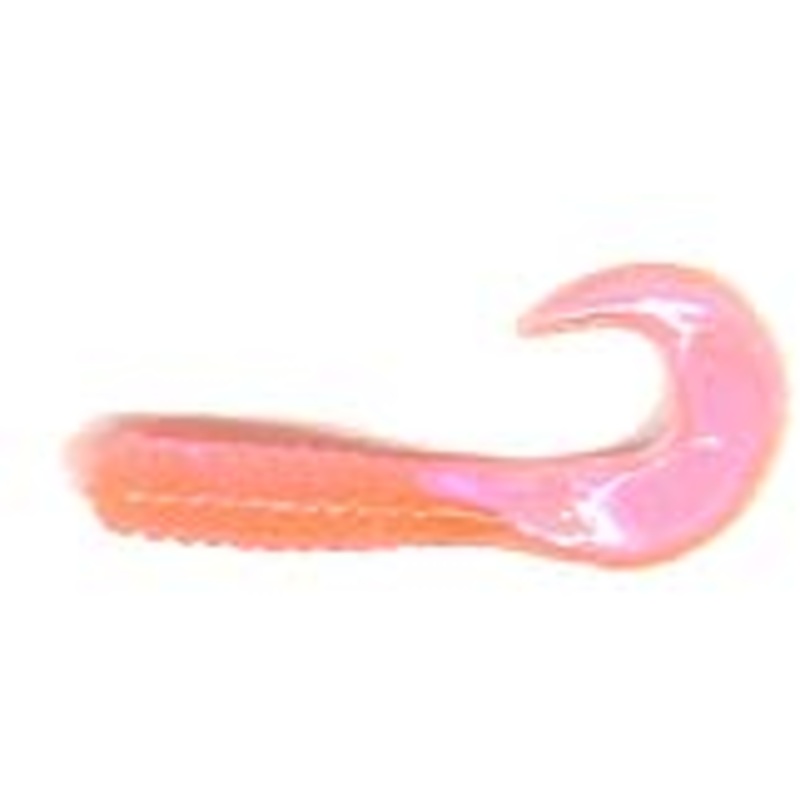 Action Bait 3" Curly Grubs 25pk Hot Pink