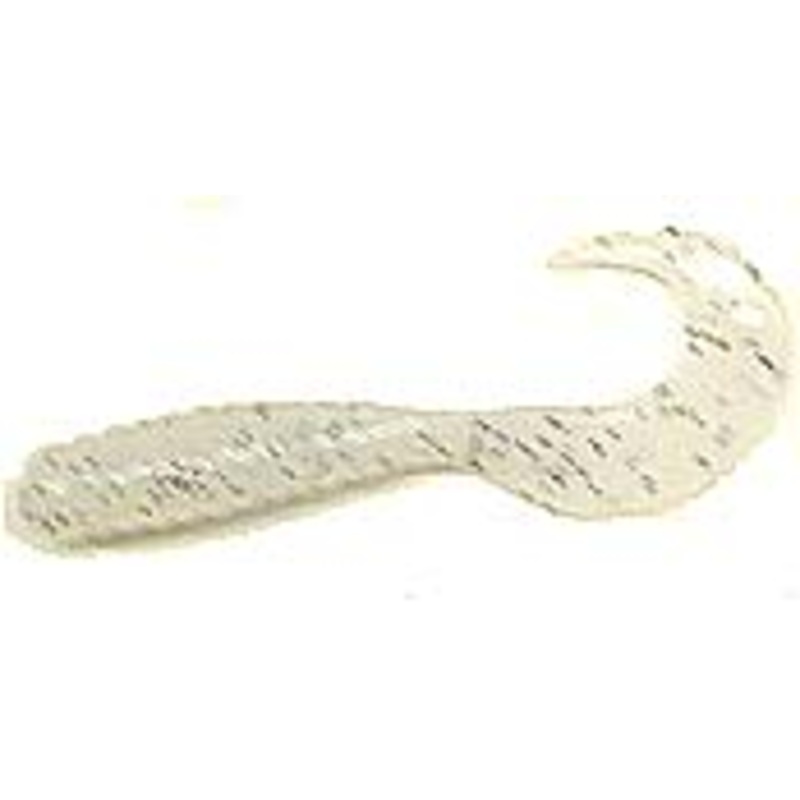 Action Bait 3" Curly Grubs 25pk Salt & Pepper