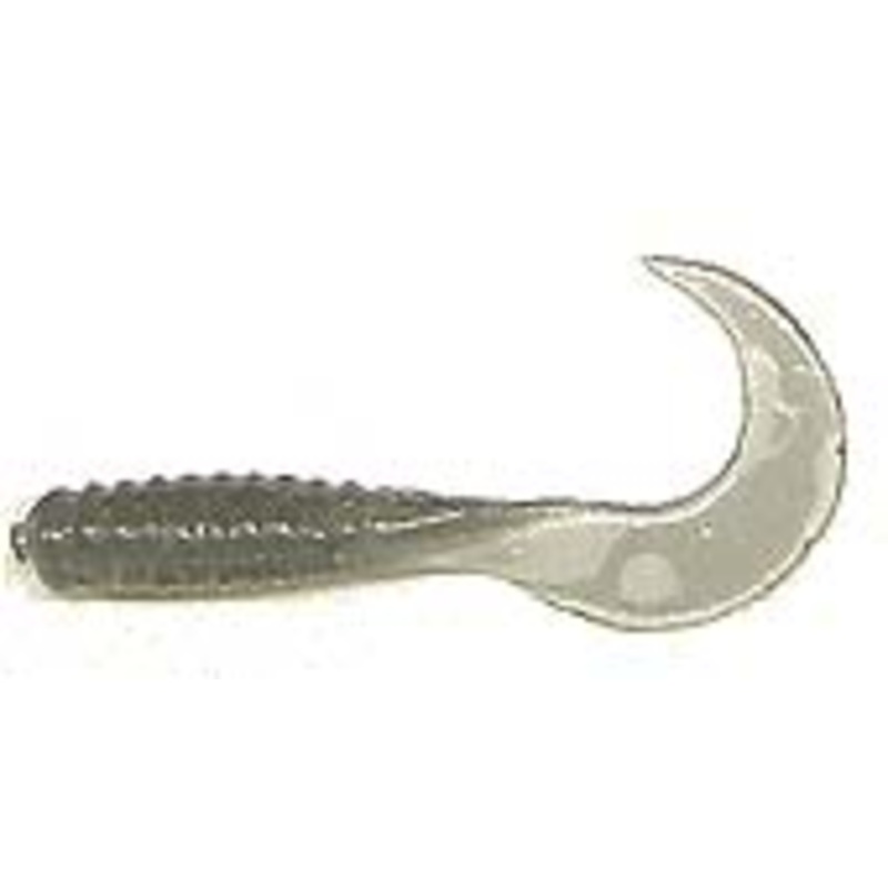 Action Bait 3" Curly Grubs 25pk Smoke
