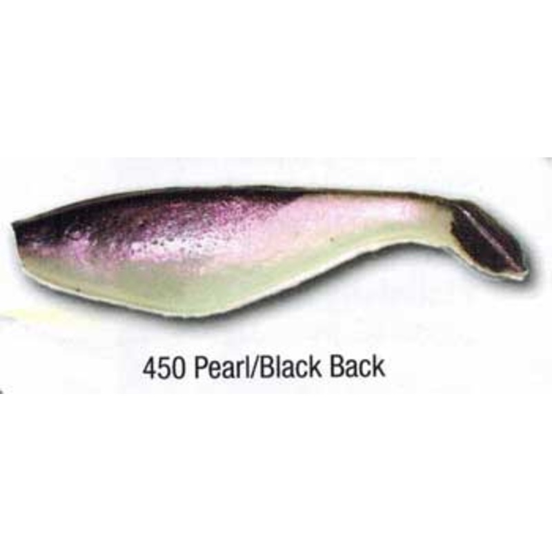 Luckie Strike Shad Minnow MC 4" 10ct Pearl/Black Back