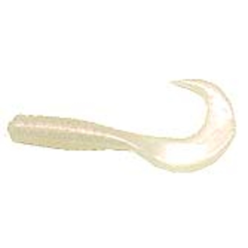 Action Bait 3in Curly Grubs 20pk Pearl