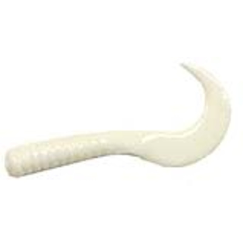 Action Bait 3in Curly Grubs 20pk White