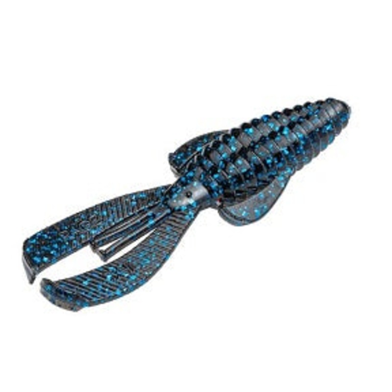 Strike King Baby Rage Bug 3 9pk Black/Blue