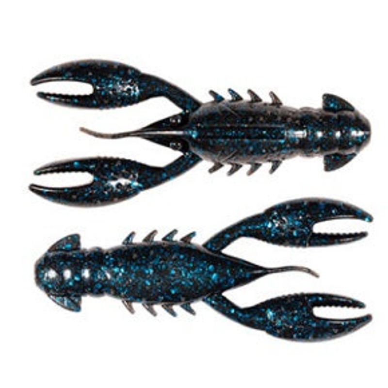 Z-MAN Pro CrawZ 3.5in Black Blue Flake 3pk