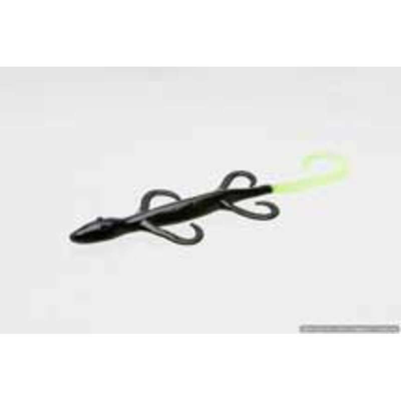 Zoom Lizard 6in 9/bag Black/Chartreuse Tail