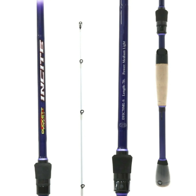 Duckett Fishing DFIC70ML-S Incite Spinning Rod, 7', Medium Light