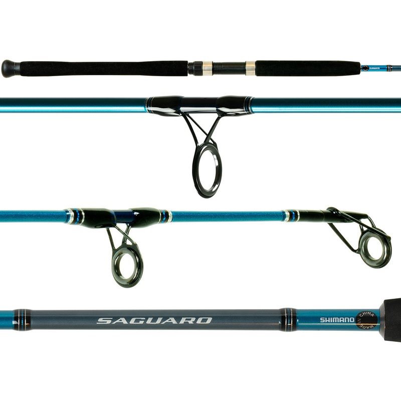 Shimano SGS80MH2A Saguaro Spinning Rod, 8', 2 Pc, Fast, Med Hvy.