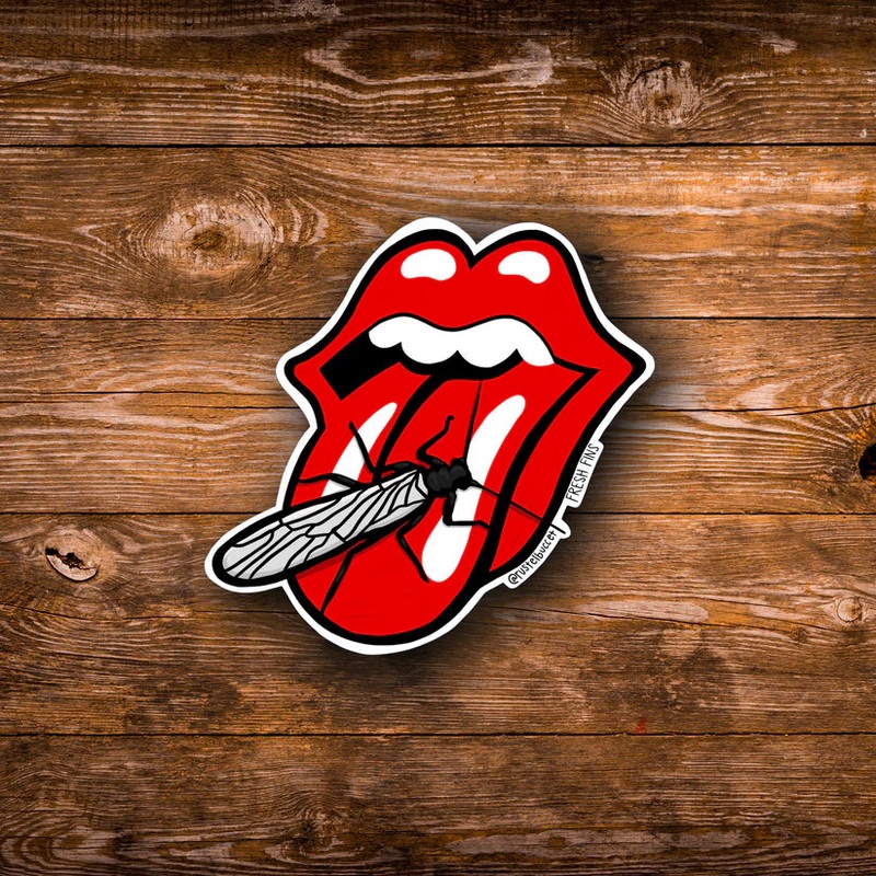 The Rolling Stoneflies Sticker