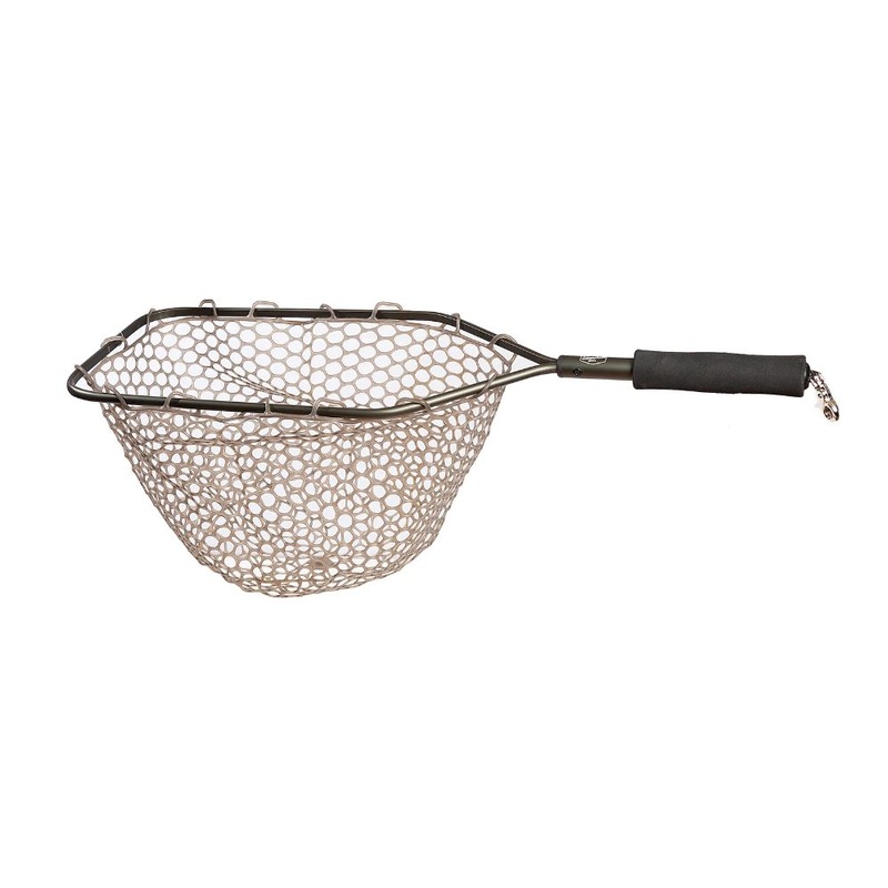 Adamsbuilt Aluminum Trout Net, 15" with Camo Ghost Netting