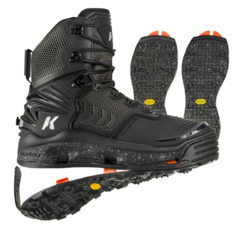 Korkers River Ops Wading Boot - Vibram and Studded Vibram Soles