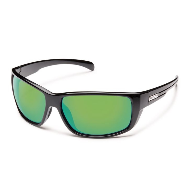 Suncloud Milestone - Black - Polarized Green Mirror
